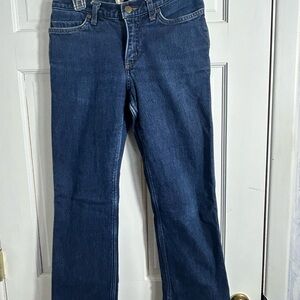 Carhartt Women's Straight Leg Jeans in Dark Blue